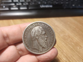 Німецька імперія (-) Германская империя (-) ^/--/^ 5 МАРОК КАРЛ 1875 /--/ г Ф ^_^^^ 5 Марок Карл 1875 Ф - фото фото фото