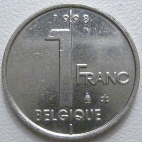Бельгія Бельгия ^/--/^ Бельгія 1 франк 1998 року Belgique 42826 ^_^^^ Бельгия 1 франк 1998 года Belgique 42826 - фото фото фото