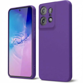 Чохли, бампера Чехлы, бампера ^/--/^ Чохол Fiji Full Soft Premium для Motorola Edge 50 Pro протиударний бампер з мікрофіброю Dark Purple ^_^^^ Чехол Fiji Full Soft Premium для Motorola Edge 50 Pro противоударный бампер с микрофиброй Dark Purple - фото фото фото