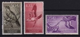 Фауна Фауна ^/--/^ Испанская Сахара,птицы,3 марки - 3 михель евро ^_^^^ Іспанська Сахара,птиці, 3 марки - 3 михель євро - фото фото фото