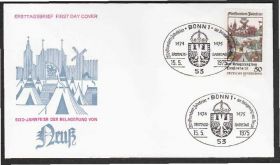 Європа Европа ^/--/^ Германия 1975 ГОРОД НЕУСС 500 ЛЕТ ВЕТРЯНАЯ МЕЛЬНИЦА АРХИТЕКТУРА ЭТНОГРАФИЯ ТРАДИЦИИ КПД Mi.843 ^_^^^ Німеччина 1975 РІК НЕУСС 500 РОКІВ ВІТРЯНА МЕЛЬНИЦЯ АРХІТЕКТУРА ЕТНОГРАФІЯ КПД Mi.843 - фото фото фото