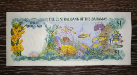 Карибський басейн Карибский бассейн ^/--/^ BAHAMAS Багамські острови 1 долар 1974 1-й випуск - серія з однієї літери Єлизавета II. Donaldson ^_^^^ BAHAMAS Багамские острова 1 доллар 1974 1-й выпуск - серия с одной буквы Елизавета II. Donaldson - фото фото фото