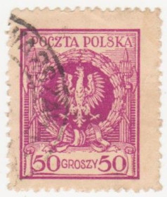 Польща Польша ^/--/^ Польша 1924 г №  176 гашеная ^_^^^ Польща 1924 р. No 176 гашена - фото фото фото