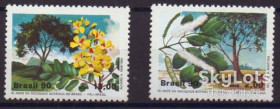 Флора Флора ^/--/^ Бразилия 1990 флора цветы Mi 2340-2341 MNH ^_^^^ Бразилія 1990 флора квіти Mi 2340-2341 MNH - фото фото фото