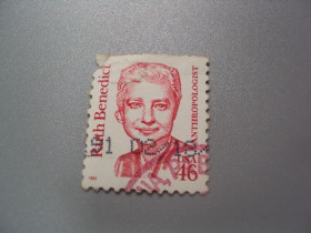 Північна Америка Северная Америка ^/--/^ марка США 1995 стандарт личности Антрополог Рут Бенедикт гаш №2528 ^_^^^ Марка США 1995 стандарт особистості Антрополог Рут Бенедикт гаш No /--/ 2528 - фото фото фото