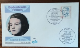 Європа Европа ^/--/^ Германия Софи Шолль 1991 ^_^^^ Німеччина Софі Шолль 1991 - фото фото фото