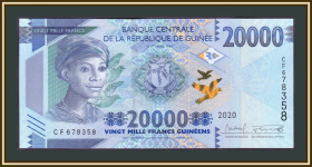 Інші країни Другие страны ^/--/^ Гвинея 20000 франков 2020 P-50  (50 /--/ c) UNC ^_^^^ Гвінея 20000 франків 2020 P-50 (50 /--/ c) UNC - фото фото фото