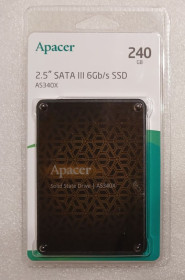 Твердотільні SSD-накопичувачі Твердотельные SSD-накопители ^/--/^ SSD накопичувач Apacer AS /--/ 340 /--/ X 240 /--/ GB — новий, в упаковці. - фото фото фото