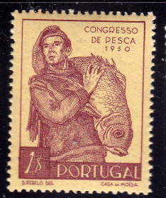 Португалія Португалия ^/--/^ Португалия 1955 г MNH - рыба - рыбак ^_^^^ Португалія 1955 MNH - риба - фото фото фото