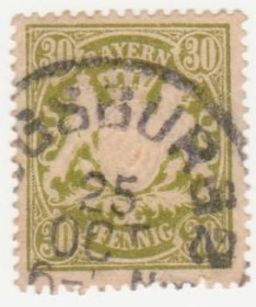 Німецька імперія (-) Германская империя (-) ^/--/^ Германия 1888 г. № 68 гашеная ^_^^^ Німеччина 1888 р. No 68 гашена - фото фото фото