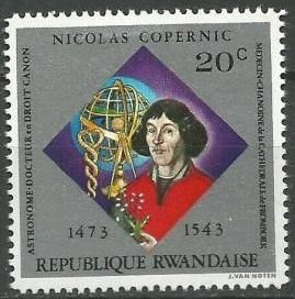Інше Другое ^/--/^ Руанда Космос Астрономия Коперник 1973 ^_^^^ Руанда Космос Астрономія Коперник 1973 - фото фото фото
