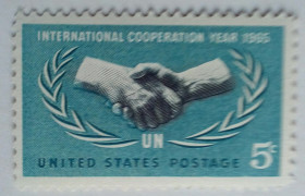 Північна Америка Северная Америка ^/--/^ США 1965 20 лет Международной кооперации, MNH ^_^^^ 1965 — Міжнародна кооперація, MNH - фото фото фото