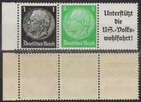 Третій Рейх (-) Третий Рейх (-) ^/--/^ 1934 - Рейх - Стандарт - Гінденбург W 72 Mi.512 515 купон * ^_^^^ 1934 - Рейх - Стандарт - Гинденбург W 72 Mi.512 515 купон - фото фото фото