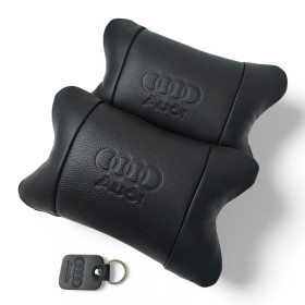 Чохли Чехлы ^/--/^ Набор кожаных подушек Audi + брелок ^_^^^ Набір шкіряних подушок Audi + брелок - фото фото фото