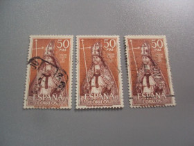 Іспанія Испания ^/--/^ марки Испания 1970 личности архиепископ религия Родриго Хименес де Рада лот 3 шт гаш №3616 ^_^^^ Іспанія 1970 особи архієпископ релігія Родріго Хіменес де Рада лот 3 шт гаш No 3616 - фото фото фото