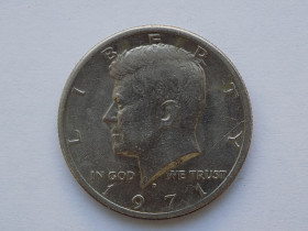 - - ^/--/^ Монета half dollar in god we trust 1971 - фото фото фото