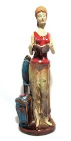 Статуетки, Скульптури, Фігурки, Фарфор Статуэтки, Скульптуры, Фигурки, Фарфор ^/--/^ Фарфор Статуэтка Девушка Книга ^_^^^ Фарфор Статуетка Дівчина Книга - фото фото фото