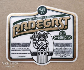 Етикетки Этикетки ^/--/^ Этикетка пивная Radegast Světle pivo. Чехия. ^_^^^ Етикетка пивна Radegast Světle pivo. Чехія. - фото фото фото
