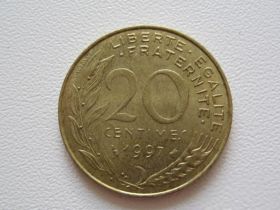 Франція Франция ^/--/^ Франция 20 сантимов 1997 года #9813 ^_^^^ Франція 20 сантимів 1997 року #9813 - фото фото фото