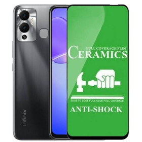 Чохли, бампера Чехлы, бампера ^/--/^ Захисне скло-плівка Fiji Ceramics для Infinix Hot 12 Play / Hot 12 Play NFC повна проклейка чорний ^_^^^ Защитное стекло-пленка Fiji Ceramics для Infinix Hot 12 Play / Hot 12 Play NFC полная проклейка черный - фото фото фото