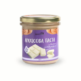 Крупи Крупы ^/--/^ Арахисовая паста с белым шоколадом 300 г MANTeca ^_^^^ Арахісова паста з білим шоколадом 300 г - фото фото фото