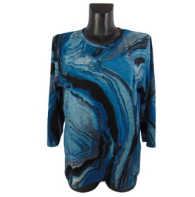 Кофти Кофты ^/--/^ Женский кофта Rbossi 1183 L-XL синяя ^_^^^ Жіночий кофт Rbossi 1183 L-XL синя - фото фото фото