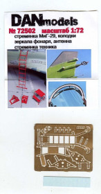 : : ^/--/^ Danmodel 72502 - стремянка МиГ-29, колодки, зеркала , антена, 1/72 ^_^^^ Danmodel 72502 - стрем'янка МіГ-29, колодки, дзеркала, антена, 1/72 - фото фото фото