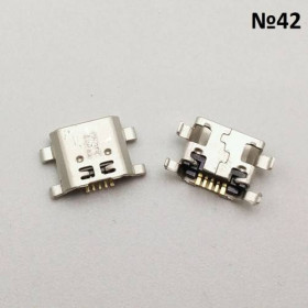 Роз'єми, гнізда Разъемы, гнезда ^/--/^ Micro usb разъем №42, Huawei, HONOR 6 /--/ P ^_^^^ Micro usb роз'єм No /--/ 42, Huawei, HONOR 6 /--/ P - фото фото фото