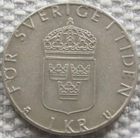 Швеція Швеция ^/--/^ Швеция 1 крона 1978 года #12636 ^_^^^ Швеція 1 крона 1978 року #12636 - фото фото фото