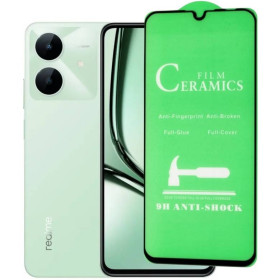 Чохли, бампера Чехлы, бампера ^/--/^ Захисне скло-плівка Fiji Ceramics для Realme Note 60 /--/ x повна проклейка чорний ^_^^^ Защитное стекло-пленка Fiji Ceramics для Realme Note 60 /--/ x полная проклейка черный - фото фото фото