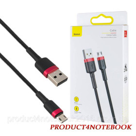 Кабелі Кабели ^/--/^ Кабель Baseus Cafule Cable USB For Micro 2.4 /--/ A 1 /--/ m Red+Black (CAMKLF-B /--/ 91) - фото фото фото