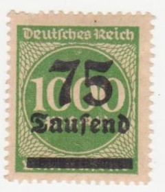 Веймарська республіка Веймарская республика ^/--/^ Германия   ( Рейх) 1923 г. №  286 * ^_^^^ Німеччина (Рейх) 1923 р. No 286* - фото фото фото