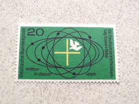НДР, ФРН ГДР, ФРГ ^/--/^ Поштова марка Німеччина ФРН &amp;quot; Релігія &amp;quot; 1968 рік ** ^_^^^ Почтовая марка Германия ФРГ &amp;quot; Религия &amp;quot; 1968 год ** - фото фото фото