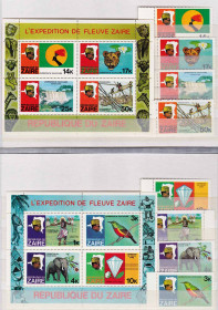 Фауна Фауна ^/--/^ Фауна .  Заир  1979 г  MNH - блоки + марки ^_^^^ NM Заїр 1979 MNH - фото фото фото