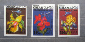 Флора Флора ^/--/^ КВІТИ - ЦВЕТЫ = ОМАН = 1968 р. = негаш. &amp; ^_^^^ Цветы = ОМАН = 1968 г. = негаш. &amp; - фото фото фото
