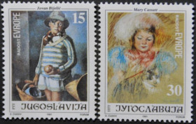 Інше Другое ^/--/^ Югославия Живопись Мэри Кэссетт Европа 1991 ^_^^^ Живопис Мері Кессетт Європа 1991 - фото фото фото