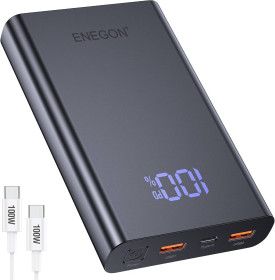 Зовнішні акумулятори (Power Bank) Внешние аккумуляторы (Power Bank) ^/--/^ ENEGON 100 /--/ W Type-C Laptop  20000 мАг портативний зарядний пристрій для ноутбука Type-C ^_^^^ ENEGON 100 /--/ W Type-C Laptop 20000 мАч портативное зарядное устройство для ноутбука Type-C - фото фото фото