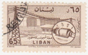 Ліван Ливан ^/--/^ Ливан  1957 г.№  619 гашеная ^_^^^ Ліван 1957 р. No 619 гашена - фото фото фото
