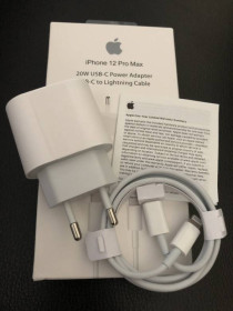 Зарядні пристрої Зарядные устройства ^/--/^ Быстрая зарядка для iPhone 20 /--/ W USB-C + Кабель Type-C на Lightning ^_^^^ Швидка зарядка для iPhone 20 /--/ W USB-C + Кабель Type-C на Lightning - фото фото фото