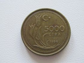 Туреччина Турция ^/--/^ Турция 5000 лир 1996 года #15471 ^_^^^ Туреччина 5000 лір 1996 року #15471 - фото фото фото