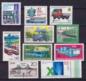Транспорт Транспорт ^/--/^ Техника / Транспорт  .  ГДР подборка  MNH - ^_^^^ Техніка / Транспорт . НДР добірка MNH - фото фото фото