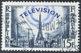Інше Другое ^/--/^ Франция Архитектура Эйфелева башня Телевидение 1955 ^_^^^ Франція Архітектура Ейфелева вежа Телебачення 1955 - фото фото фото
