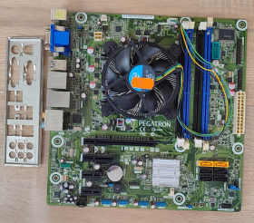 Материнські плати Материнские платы ^/--/^ Материнська плата s /--/ 1155 PEGATRON  (ASUS) IPMSB-GS  (Socket 1155, DDR /--/ 3, INTEL H /--/ 67, c HDMI, USB 3.0, PCI-Ex /--/ 16) + CPU Pentium  G /--/ 850 + охолодження - Б/В - фото фото фото