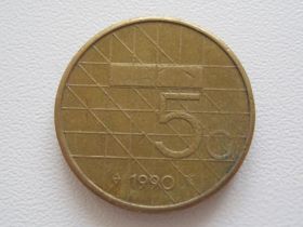 Нідерланди Нидерланды ^/--/^ Нидерланды 5 гульденов 1990 года 23382 ^_^^^ Нідерланди 5 гульденів 1990 року 23382 - фото фото фото