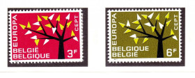 Бенілюкс Бенилюкс ^/--/^ Бельгия 1962 г MNH  - - EUROPA CEPT - ^_^^^ Бельгія 1962 MNH - EUROPA CEPT - фото фото фото