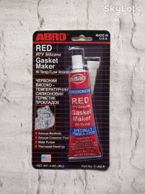 Інше Другое ^/--/^ ABRO Автомобільний герметик прокладки червоний  RED    (85 гр) ^_^^^ ABRO Автомобильный герметик прокладки красный RED (85 гр) - фото фото фото