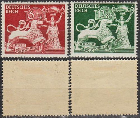 Третій Рейх (-) Третий Рейх (-) ^/--/^ 1942 - Рейх - Ювелірне мистецтво Mi.816-17 * ^_^^^ 1942 - Рейх - Ювелирное искусство Mi.816-17* - фото фото фото