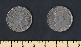Гондурас Гондурас ^/--/^ Британский Гондурас 25 центов 1970 ^_^^^ Британський Гондурас 25 центів 1970 - фото фото фото