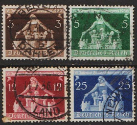 Третій Рейх (-) Третий Рейх (-) ^/--/^ 1936 - Рейх - Конгрес Mi.617-20  _3,0 € ^_^^^ 1936 - Рейх - Конгресс Mi.617-20 _3,0 € - фото фото фото