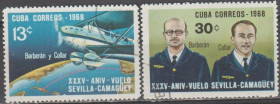 Острівні держави Островные государства ^/--/^ Куба 1968 авиация личности серия ^_^^^ Куба 1968 авіація особистості серія - фото фото фото